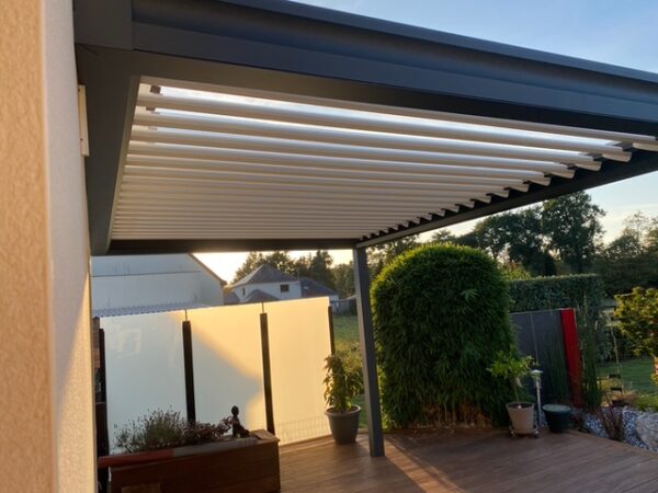 Pergola MATEST lames orientables Exemple 4x3m