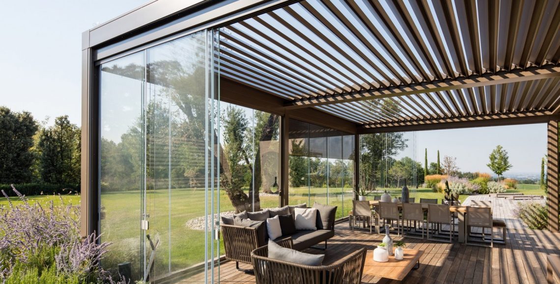 Pergola Bioclimatique OPERA PRATIC Exemple 4x3m - Solutions Solaires