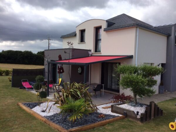 Pergola toile enroulable Exemple 4x4m